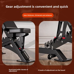 Banco di allenamento Fitness multifunzionale per uso domestico e commerciale in palestra con Design regolabile della sedia con manubrio - Product Image 3