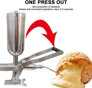 Máquina Manual para Rellenar <span class=keywords><strong>Churros</strong></span> de Acero Inoxidable 304 de 5L con 5 Boquillas, Fácil de Operar, para Uso en Panaderías y Restaurantes - Product Image 2