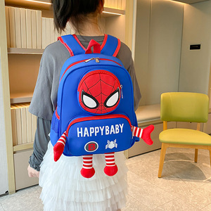 Portable Cool <span class=keywords><strong>Marvel</strong></span> Spider Man cartables mode dessin animé sacs à dos haute capacité étanche Nylon sacs à bandoulière pour enfants - Product Image 4