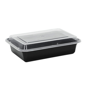 Disposable <b>Lunch</b> <b>Box</b> Food Grade PP Rectangle Thickened Microwave Safe With Transparent Lid For Takeout Packaging - Product Image 3