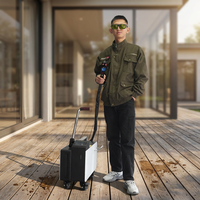 Máquina de Limpieza Láser Pulsada de 200W 300W para Limpieza de Paredes, Eliminación de Óxido, Decapado de Pintura, Eliminación de Moho, Restauración de Superficies de Edificios