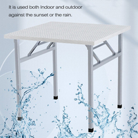 Tables pliantes de pique-nique pour balcon en acier inoxydable peu encombrant
