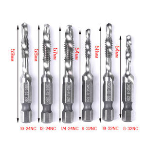 חתיכות קידוח סט ברזים להגדיר ברזים גבוהה מהירות גבוהה משושה בורג חוט מוט הברגה <span class=keywords><strong>m3</strong></span> m4 m5 m6 m8 עבור שימוש מכונה - Product Image 2