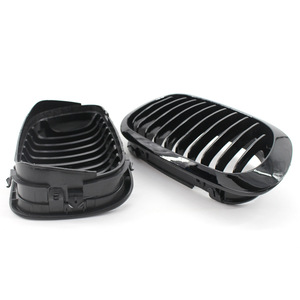 Parrilla BMW E46 1999-2002, Repuesto de Parachoques en Negro Brillante, Plástico ABS - Product Image 4