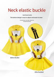 Cartouches de masques à gaz pour écran facial résistant aux alcalis acides pour la pulvérisation de pesticides <span class=keywords><strong>Protection</strong></span> chimique Huile anti-éclaboussures anti-poussière - Product Image 5