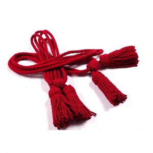 Customized Mahroon Color High Quality Lightweight Bullion Wire Hat Cords Comfortable Ceremonial Hat Cords - Product Image 4
