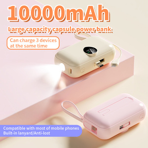 พาวเวอร์แบงค์ขนาด 10000 มิลลิแอมป์ชั่วโมง พร้อมพอร์ต USB-C  หน้าจอแสดงผล  กำลังไฟ 22.5 วัตต์ ชาร์จเร็ว  สายชาร์จในตัว  ไฟฉาย  และที่วางโทรศัพท์ - Product Image 1
