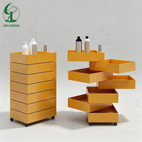 Jincheng nordique multifonctionnel salon canapé Table d'appoint Salon de coiffure chariot de rangement détachable beauté Spa armoire moderne