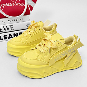 Zapatos Blancos de Mujer, Nueva Colección 2024, Transpirables, con Malla, Suela Gruesa, Aumentan la Estatura, Casuales y Deportivos para Verano - Product Image 3