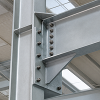 Estructura de Acero Prefabricada para Almacenes, Naves Metálicas de Almacenamiento, Talleres, Construcción de Fábricas