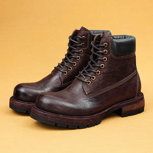 Botas de Piel Genuina Originales 2025 para Hombre, con Cordones, Lavables, Hechas a Mano con Tecnología Goodyear, Antideslizantes, Modelo Amekaki - Product Image 5