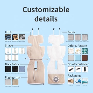 Anjuny Doublure d'air confortable personnalisée pour bébé nouveau-né Tapis respirant <span class=keywords><strong>Coussin</strong></span> rafraîchissant Doublure ventilée pour poussette <span class=keywords><strong>Coussin</strong></span> de tête pour siège de voiture - Product Image 3