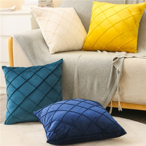 <span class=keywords><strong>Housse</strong></span> <span class=keywords><strong>de</strong></span> coussin <span class=keywords><strong>rouge</strong></span> pays-bas velours maison salon oreiller doux couleur unie décoratif rayé coussin pour canapé canapé - Product Image 3