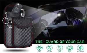 Hot Sale 2026 Nouvelle Pochette de Protection pour Clé de Voiture en Fibre de Carbone <span class=keywords><strong>Anti</strong></span>-Vol Blocage de Signal RFID Étui pour Télécommande de Clé - Product Image 1