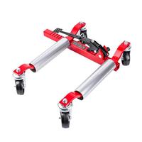 Cric de pneu hydraulique avec roues Positionnement du véhicule Chariot de roue de voiture en acier avec capacité de pédale à cliquet Chariot de voiture de véhicule
