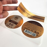 Étiquettes autocollantes personnalisées imprimées pour bouteilles de vin rouge, de tequila, de whisky, de vodka, de brandy, utilisation industrielle pour la bière, le jus, le café