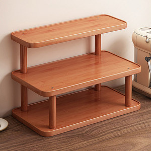 Rectangular Tiered Countertop Storage <b>Rack</b> Medium Size Multifunctional Standing Type For Miscellaneous Items - Product Image 1