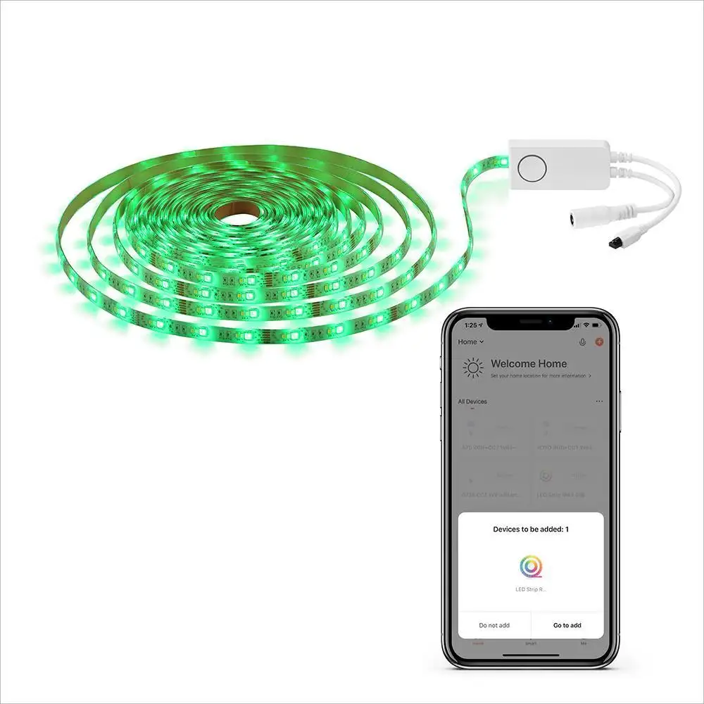 Alexa 5050 Wholesale Tuya App Controlled Full Kit 2M Wifi Smart RGB Lights Led Strip Light Music Sync Voice Control Google Home