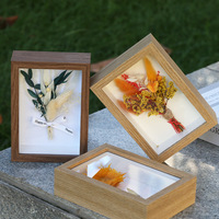 Bouquet de fleurs séchées naturelles préservées faites à la main en gros, cadre photo, cadeau original pour décoration murale, de table, de la maison, ou comme souvenir de mariage/fête