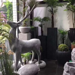 Nuovo Anno Grande Decor Outdoor Animali Al Coperto Ornamenti Da Giardino In Fibra di vetro Scultura Cervi - Product Image 2
