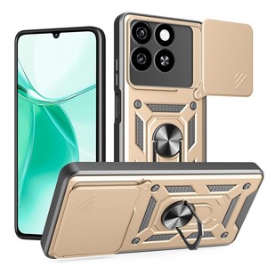 Protezione per fotocamera antiurto copertura magnetica con supporto ad anello supporto per auto custodia per telefono cellulare per lama ZTE A35 4G A55 4G - Product Image 1