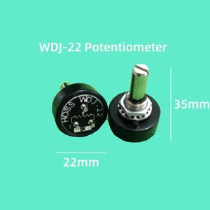 Potenciómetro de plástico conductivo WDJ-22 de 1k 2k 3k 5k 10k, modelo <span class=keywords><strong>HOSS</strong></span> 1W BI 6178, de una vuelta infinita - Product Image 1