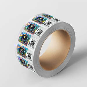 Pegatina de superposición holográfica 3D, etiqueta de holograma de código Qr de enlace fuerte de uso único a prueba de manipulaciones - Product Image 1