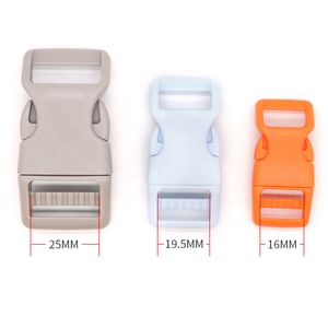 China factory custom pet hardware accessories harness vest dog collar buckle plastic quick side release curved belt buckle