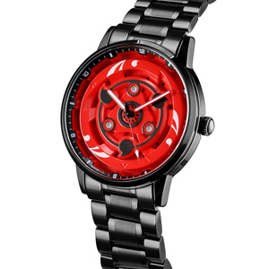 Nuevo Reloj de Pulsera de Cuarzo Original 3D Oficial Giratorio al por Mayor, Resistente al Agua, con Diseño de Anime Sharingan de Tres Puntas para <span class=keywords><strong>Sasuke</strong></span> - Product Image 1