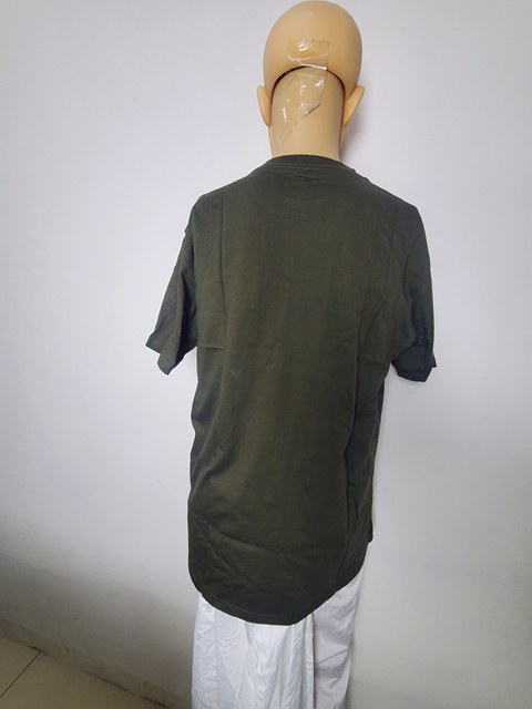Customizable 180g 100% Cotton Heavyweight Camouflage Anti-Uv Crew Neck Men's Solid Color T-Shirt Promotional Events Fashion