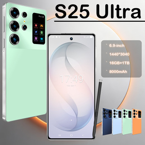 Téléphone portable S25 Ultra 5G, écran 6,9 pouces, stockage 16+1 To, double SIM, emplacement pour carte TF, grand stockage pour les voyages en plein air, le divertissement, le travail de bureau - Product Image 1