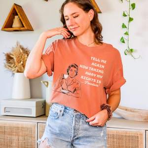 T-shirt Crop Feminista Comfort Colors da Donna a Maniche Corte Stampata Casual 100% Cotone Girocollo Vestibilità Ampia Per Tutte le Stagioni - Product Image 3