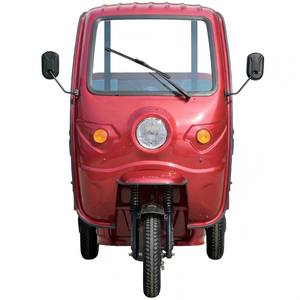 Tricycles électriques rouges 48V/60V 1000W à 3 roues avec toit et caisse <span class=keywords><strong>de</strong></span> chargement ouverte en acier pour usage familial – Optimisation des profits des concessionnaires - Product Image 4