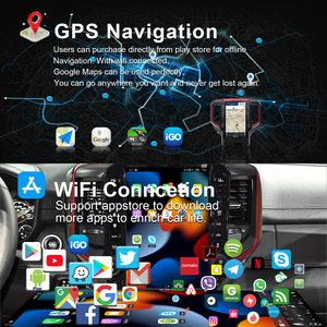 Lecteur <span class=keywords><strong>DVD</strong></span> automobile 13,6 pouces pour Dodge RAM Pickup 1500 2500 3500 2019-2021/<span class=keywords><strong>2022</strong></span>-, écran tactile, autoradio multimédia GPS - Product Image 5