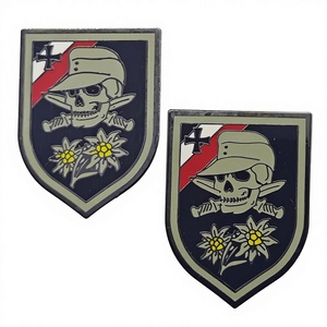 Insigne de casquette Edelweiss allemande de la Seconde Guerre mondiale, épée, croix, style antique, pièces commémoratives, cadeaux, décoration intérieure - Product Image 2