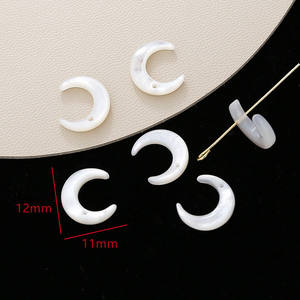 จี้เปลือกหอยมุกพระจันทร์เสี้ยวจี้สำหรับทำเครื่องประดับแฟชั่น - Product Image 2