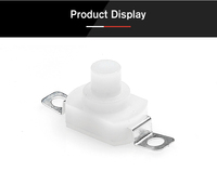 Nouveau mini-interrupteur à bouton-poussoir KAN-15A, interrupteur à bouton-poussoir rond miniature, interrupteur à bouton-poussoir momentané à montage sur panneau 1A 250VAC