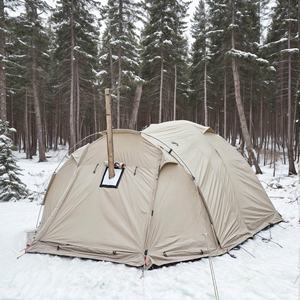 Carpa de Camping para las Cuatro Estaciones Da Niu, Doble Capa, Plegable, Portátil, Resistente al Sol y a la Lluvia, Ignífuga, Tipo Túnel - Product Image 2