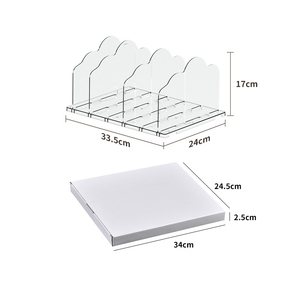 Phòng ngủ tủ có thể điều chỉnh rõ ràng nhựa túi xách Kệ Divider PURSE túi lưu trữ <span class=keywords><strong>Organizer</strong></span> cho tủ quần áo - Product Image 5