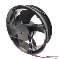 Ventilateurs axiaux de refroidissement à haut débit d'air (CFM) 22060 22CM DC avec protection de polarité, 220x220x60mm, 12V 24V 48V pour conduits industriels ronds