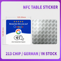 Kartu Tautan Ulasan NFC, Kode QR yang Dapat Dipindai, Stiker Meja Akrilik, Papan Nama Bisnis untuk Penyedia Layanan Perhotelan