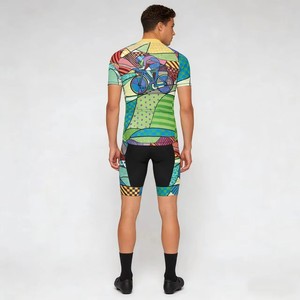 Maillot de cyclisme Zede à col montant, motif dessin animé, durable, léger, respirant, séchage rapide, pour événements de cyclisme sur route et VTT - Product Image 4
