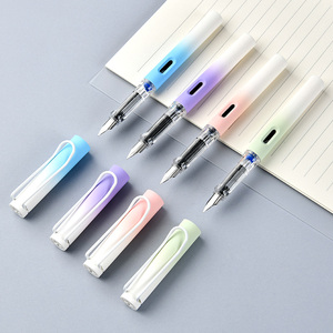 Customizable Logo Gradient Color Series Fountain <strong>Pens</strong> Free Design Renderings Including Black &amp; Blue Plastic Ink Cartridges - Product Image 5