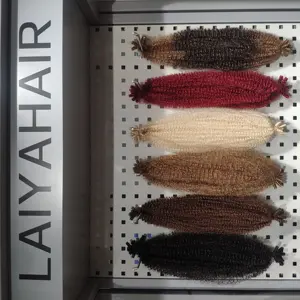 Cheveux torsadés Afro, naturelle, crépus, pré-emballés, pour la protection, style Marley, tresses en Crochet, 1 pièce