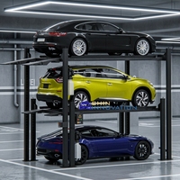 Système de stationnement automatique multi-niveaux robuste pour 3 voitures, solution de garage domestique