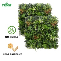 Tizen usine prix plastique herbe toile de fond mur décoratif plante artificielle