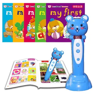 Máquina de aprendizaje de idioma chino inglés, pluma parlante, juego de plástico ABS, juguetes educativos para niños, bolígrafo de Audio