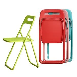 <b>Foldable</b> conference <b>chair</b> with plastic backrest portable and simple suitable <b>for</b> dormitory use <b>for</b> computer work - Product Image 1