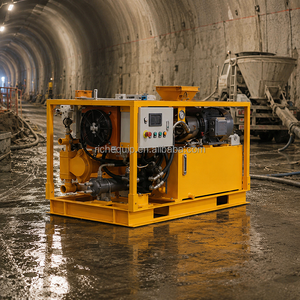 Bomba de Inyección de Lechada Hidráulica Eléctrica de Doble Cilindro de 120L/Min y 30 Bar para Inyección de Lechada en Túneles, Cimentaciones y Minería - Product Image 5