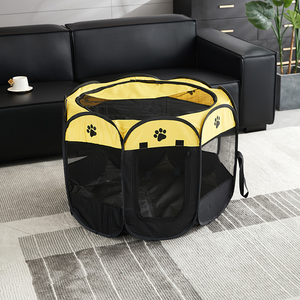 Lynpet Складная восьмиугольная клетка для домашних животных, большая дышащая, 600D, портативная, для кошек, собак, манеж, палатка - Product Image 5